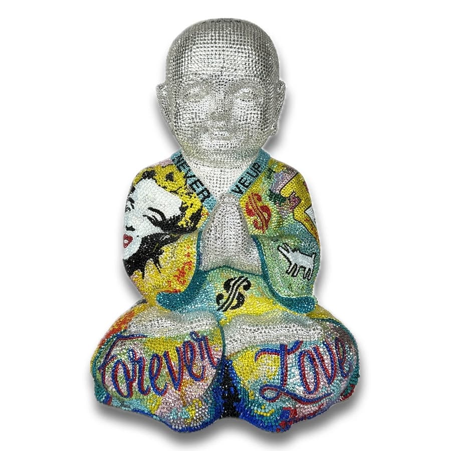 Forever Love Buddha - original Swarovski Sculpture