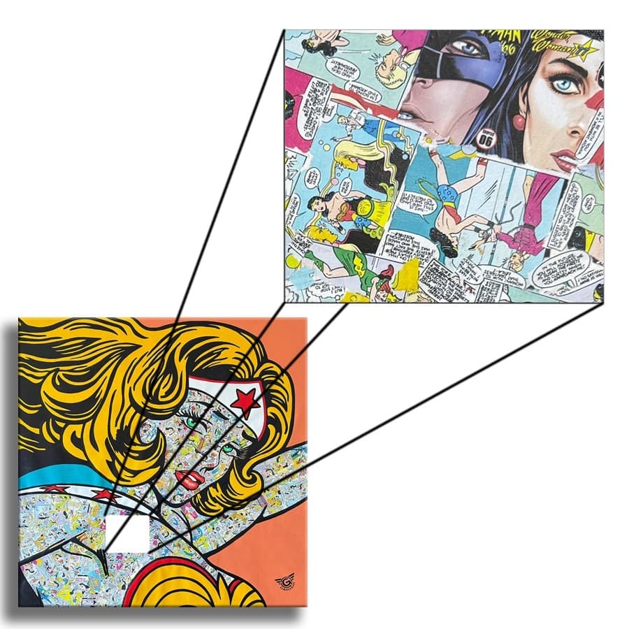 Wonder Woman Force- Original Painting on Canvas