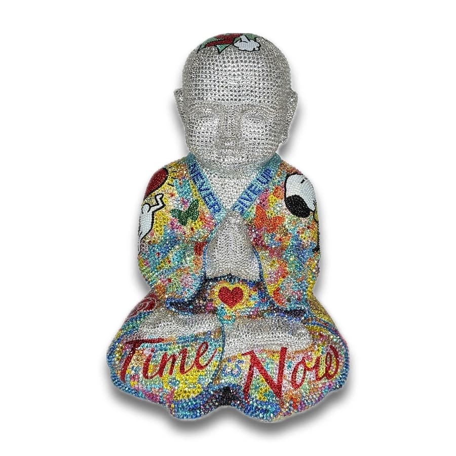 Live Buddha - Original Unique Swarovski Sculpture
