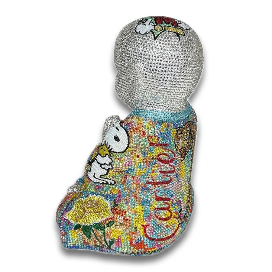 Live Buddha - Original Unique Swarovski Sculpture