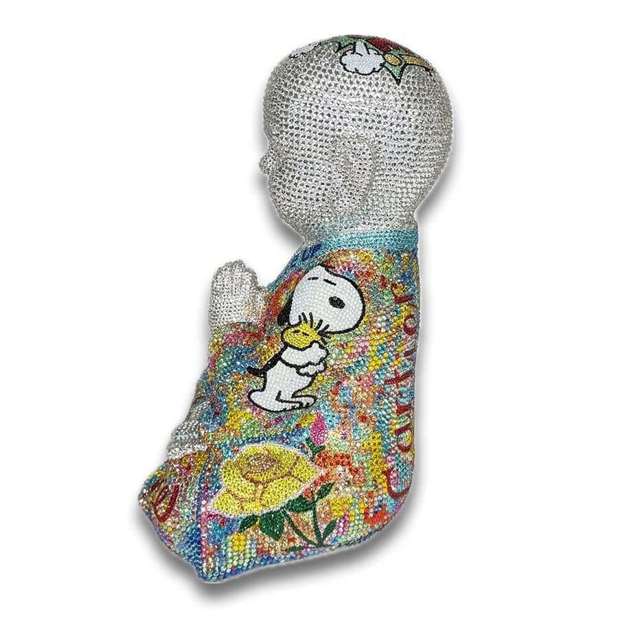 Live Buddha - Original Unique Swarovski Sculpture